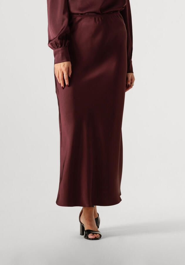 NEO NOIR Midirok van satijn met elastische band model 'URA'