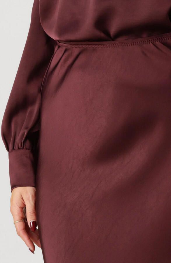 NEO NOIR Midirok van satijn met elastische band model 'URA' - Foto 3