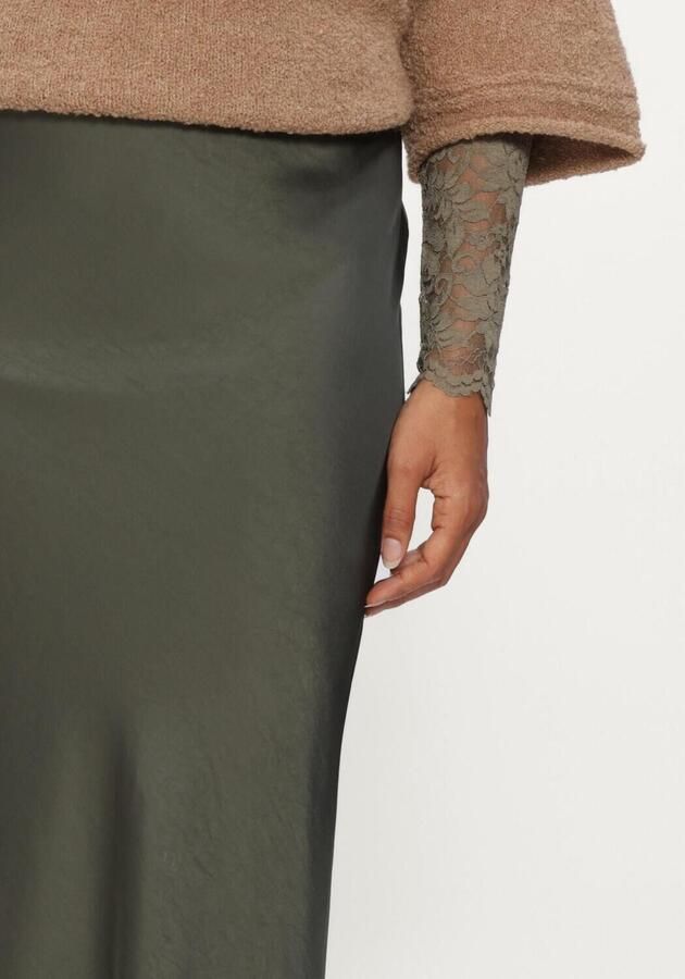 NEO NOIR Dames Rokken Vicky Heavy Sateen Skirt Donkergroen - Foto 3