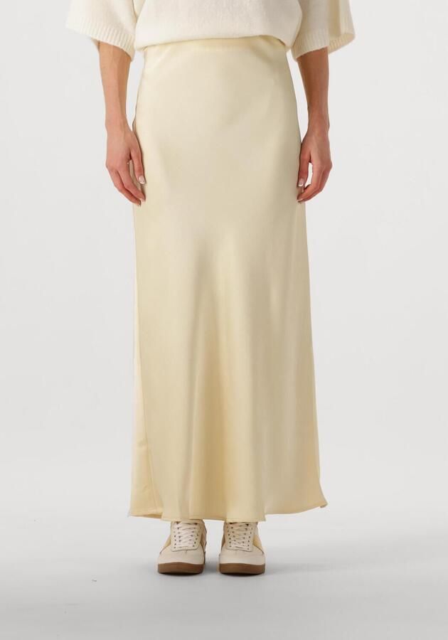 NEO NOIR Dames Rokken Vicky Heavy Sateen Skirt Geel - Foto 4