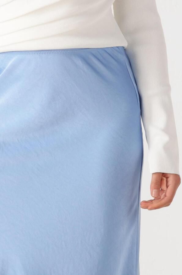 NEO NOIR Dames Rokken Vicky Heavy Sateen Skirt Lichtblauw - Foto 2