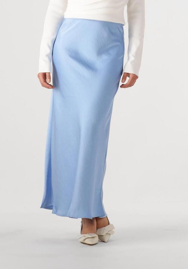 NEO NOIR Dames Rokken Vicky Heavy Sateen Skirt Lichtblauw - Foto 4