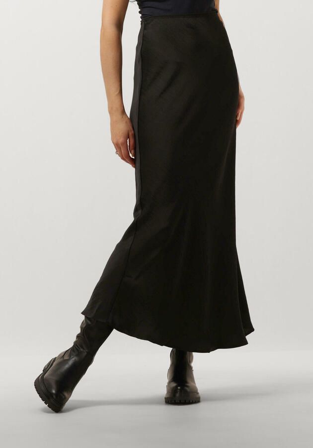 NEO NOIR Zwarte Vicky Heavy Sateen A-lijn Rok Black Dames - Foto 4