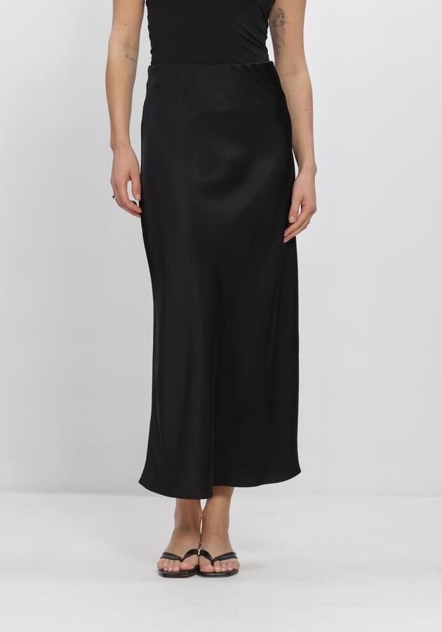 NEO NOIR Midirok van satijn met elastische band model 'URA'