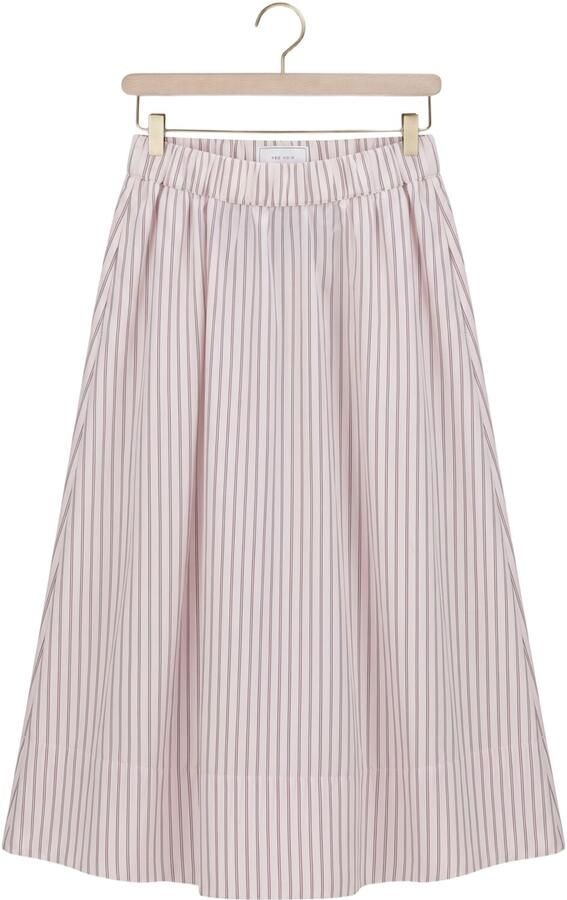 NEO NOIR Dames Rokken Yara Long Double Stripe Skirt Gebroken Wit - Foto 4