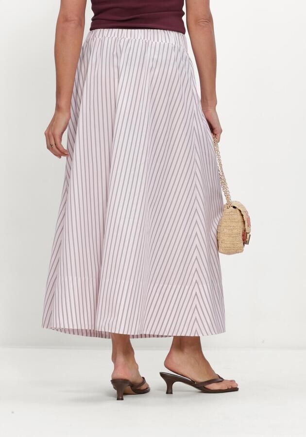 NEO NOIR Dames Rokken Yara Long Double Stripe Skirt Gebroken Wit - Foto 2