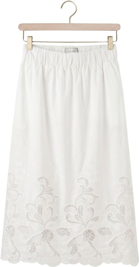 NEO NOIR Dames Rokken Yara Long Emb Skirt Wit