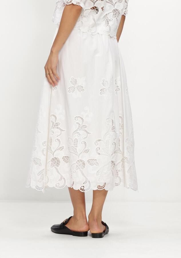 NEO NOIR Dames Rokken Yara Long Emb Skirt Wit - Foto 2