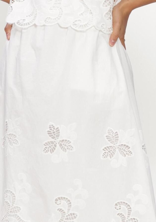 NEO NOIR Dames Rokken Yara Long Emb Skirt Wit - Foto 3