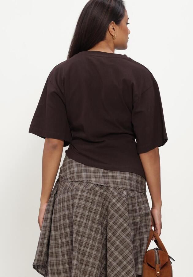 NEO NOIR Dames Tops & T-shirts Alira Boxy Tee Bruin - Foto 3