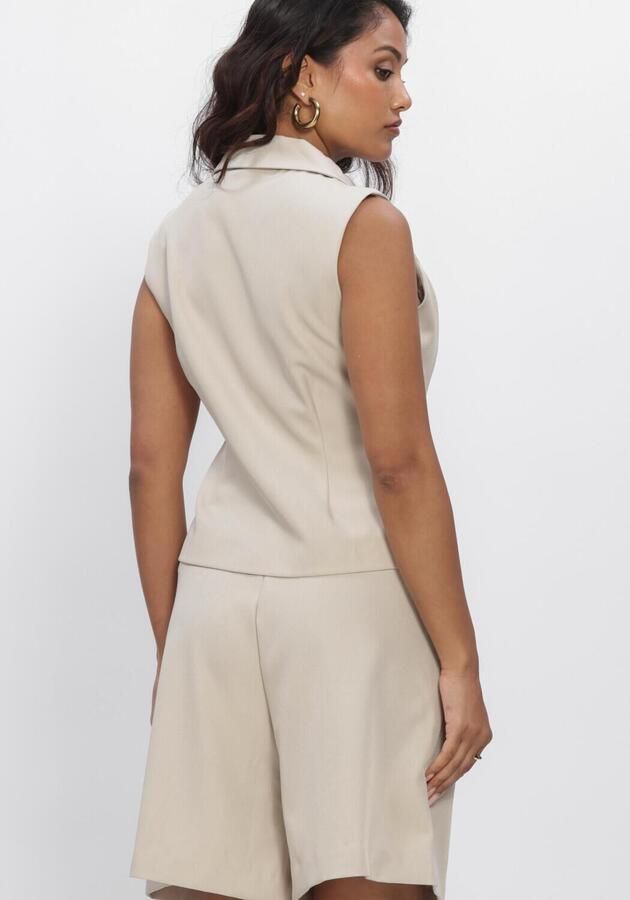 NEO NOIR Dames Tops & T-shirts Annabella Structure Waistcoat Beige - Foto 2