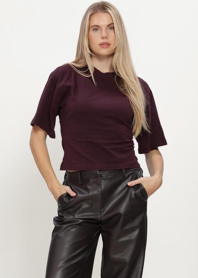 NEO NOIR Dames Tops & T-shirts Asha Boxy Tee Plum