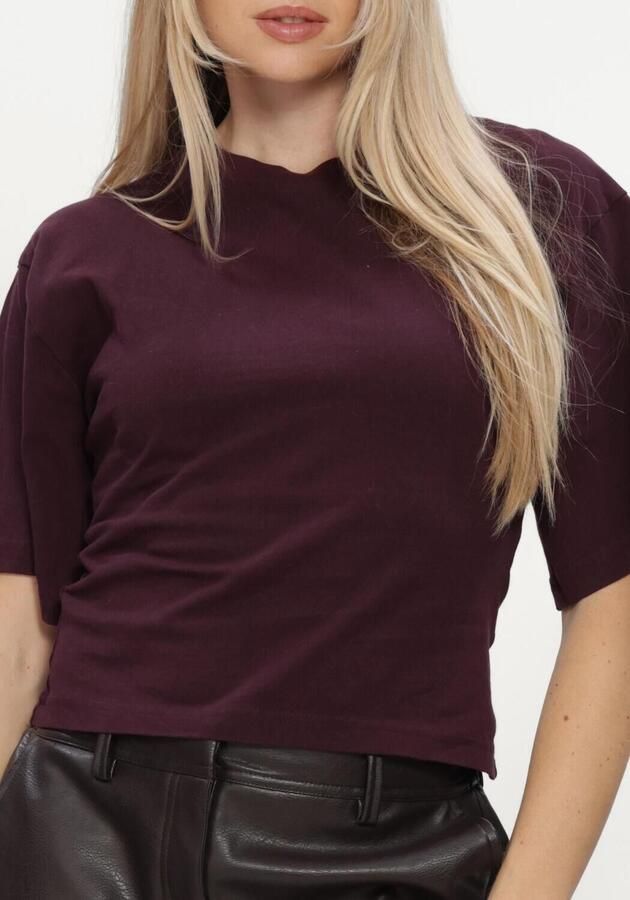 NEO NOIR Dames Tops & T-shirts Asha Boxy Tee Plum - Foto 3