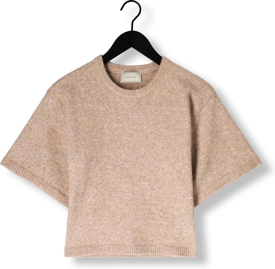 NEO NOIR Dames Tops & T-shirts Asha Knit Tee Beige