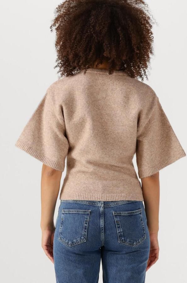 NEO NOIR Dames Tops & T-shirts Asha Knit Tee Beige - Foto 3