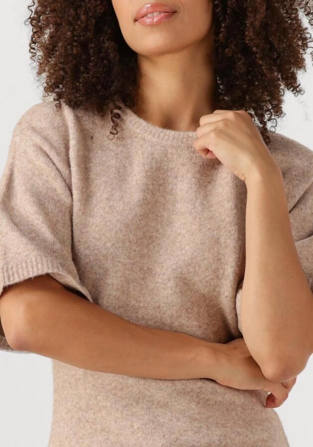 NEO NOIR Dames Tops & T-shirts Asha Knit Tee Beige - Foto 2