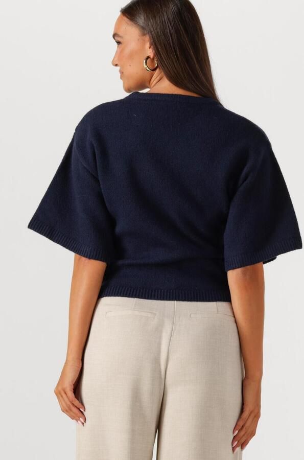 NEO NOIR Dames Tops & T-shirts Asha Knit Tee Donkerblauw - Foto 2