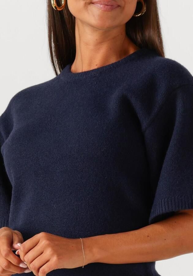 NEO NOIR Dames Tops & T-shirts Asha Knit Tee Donkerblauw