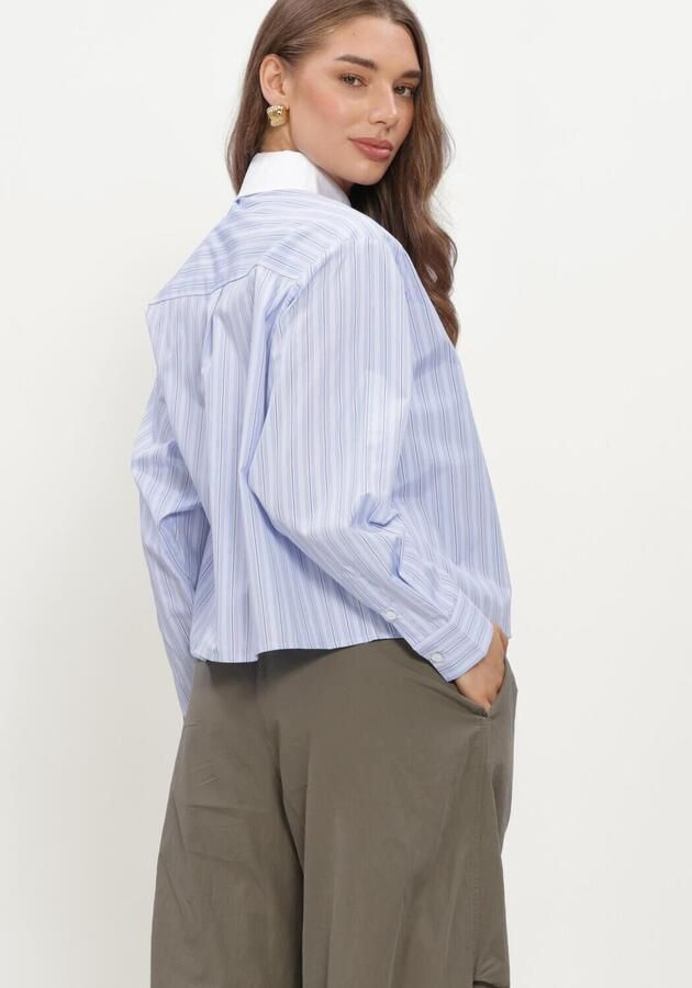 NEO NOIR Dames Tops & T-shirts Delfia Stripe Shirt Lichtblauw - Foto 3