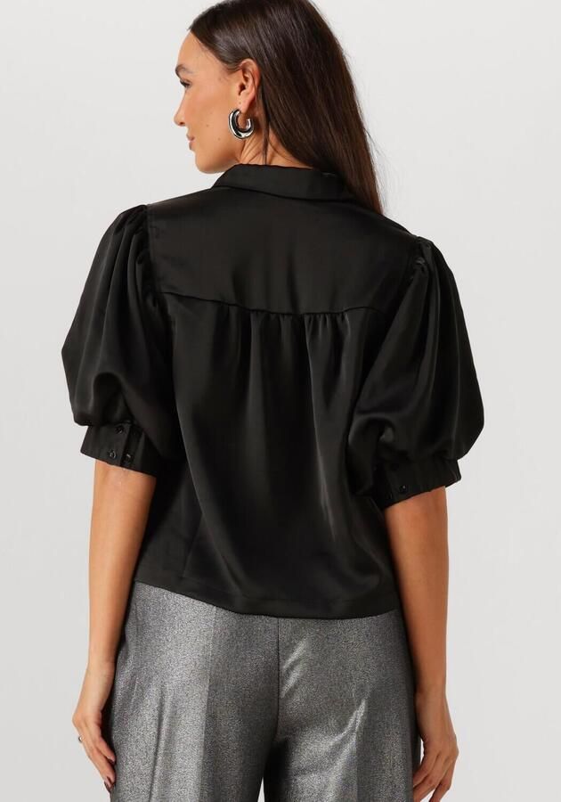 NEO NOIR Dames Tops & T-shirts Etta Heavy Sateen Shirt Zwart - Foto 2