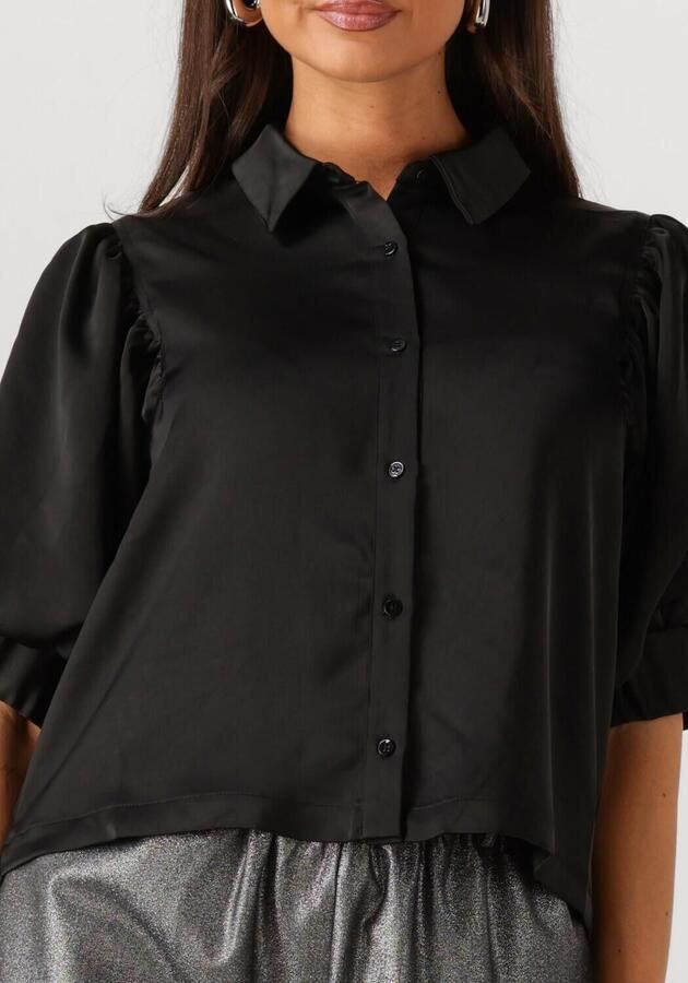 NEO NOIR Dames Tops & T-shirts Etta Heavy Sateen Shirt Zwart - Foto 3