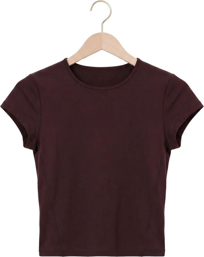NEO NOIR Dames Tops & T-shirts Ettia Baby Tee Bordeaux - Foto 2