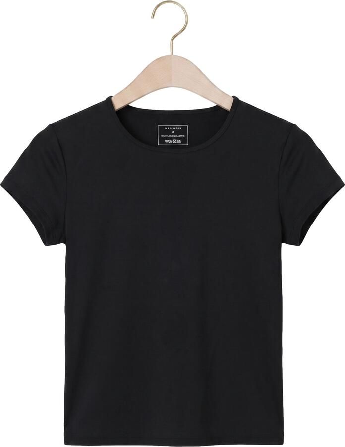 NEO NOIR Dames Tops & T-shirts Ettia Baby Tee Zwart - Foto 2