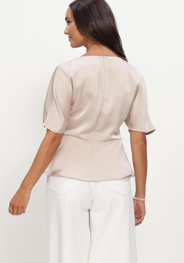 NEO NOIR Dames Tops & T-shirts Josine Heavy Sateen Blouse Creme - Foto 3