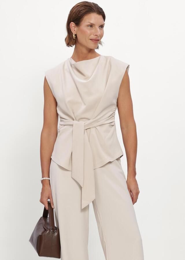NEO NOIR Dames Tops & T-shirts Katarim Crepe Top Beige