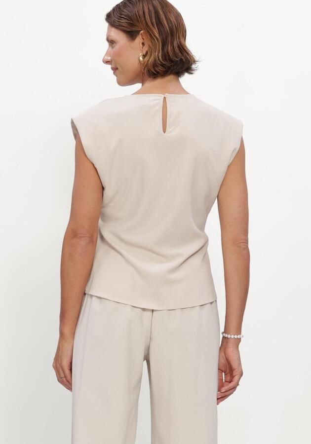 NEO NOIR Dames Tops & T-shirts Katarim Crepe Top Beige - Foto 3