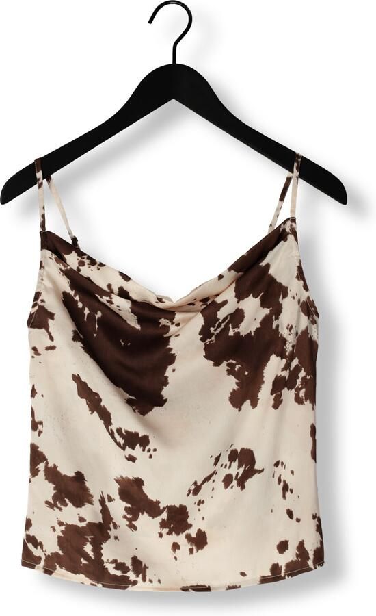 NEO NOIR Dames Tops & T-shirts Lindy Cow Print Top Bruin - Foto 3