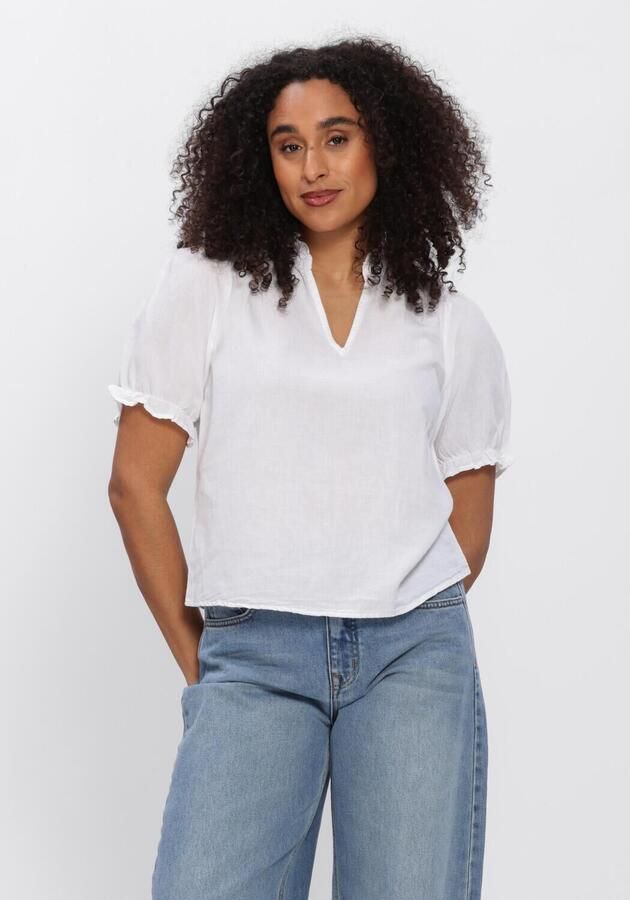 NEO NOIR Dames Tops & T-shirts Odesa Linen Blouse Wit