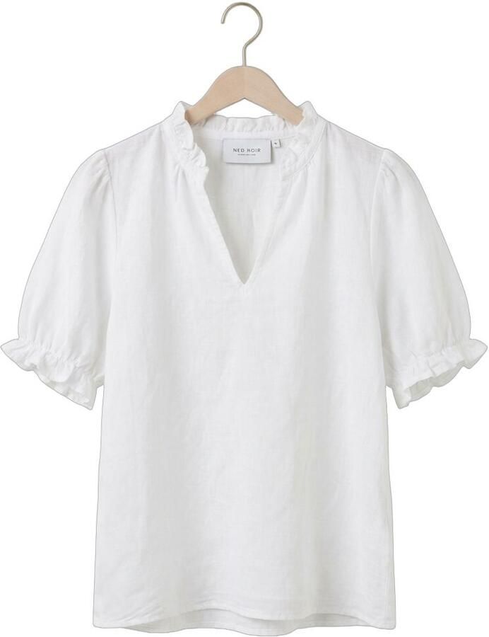 NEO NOIR Dames Tops & T-shirts Odesa Linen Blouse Wit - Foto 2