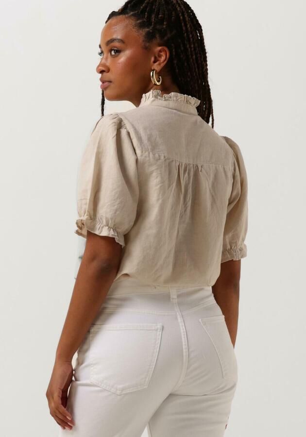 NEO NOIR Dames Tops & T-shirts Odesa Linen Blouse Zand - Foto 3