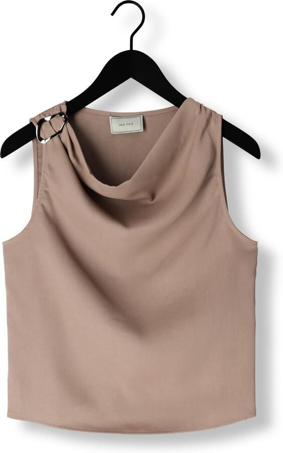 NEO NOIR Dames Tops & T-shirts Scotta Dull Sateen Top Taupe - Foto 3