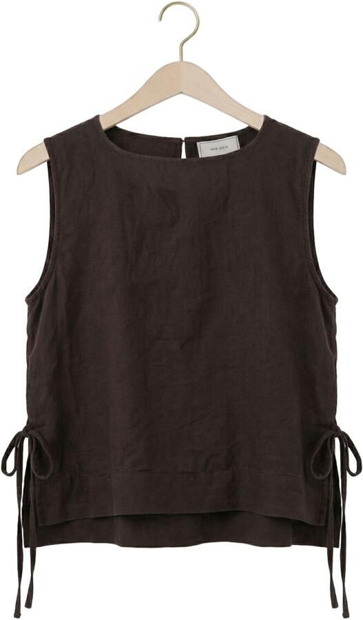 NEO NOIR Dames Tops & T-shirts Svetlana Linen Top Bruin - Foto 4