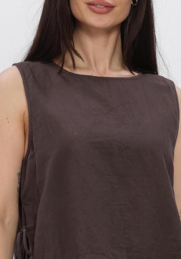 NEO NOIR Dames Tops & T-shirts Svetlana Linen Top Bruin - Foto 3