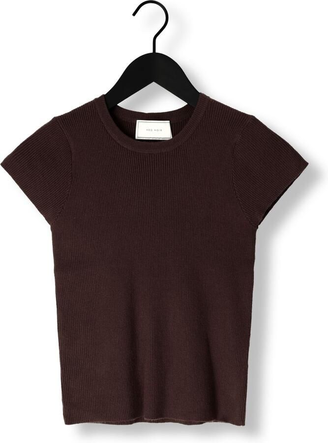 NEO NOIR Dames Tops & T-shirts Tirra Knit Tee Bruin