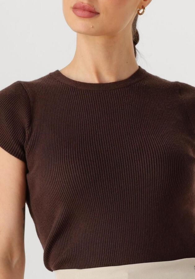 NEO NOIR Dames Tops & T-shirts Tirra Knit Tee Bruin - Foto 2