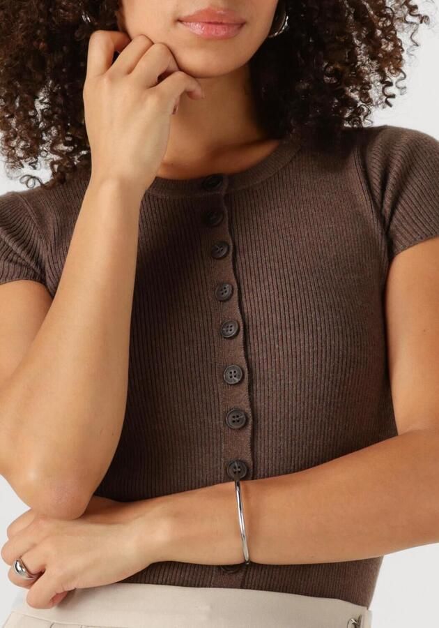 NEO NOIR Dames Tops & T-shirts Todda Knit Tee Bruin - Foto 2