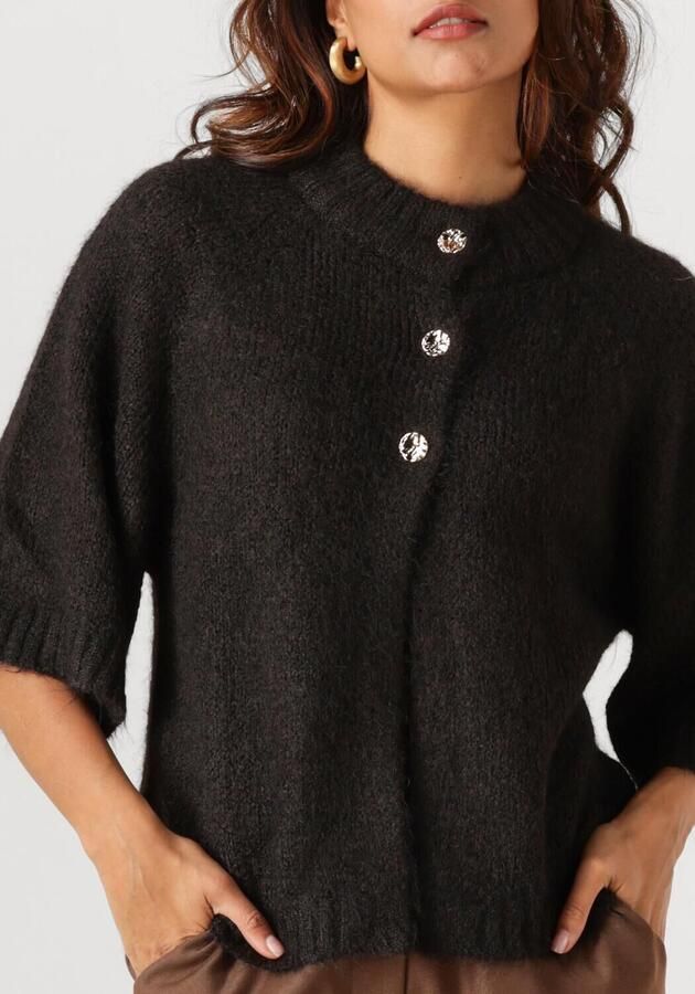 NEO NOIR Dames Truien & Vesten Benuta Fluffy Knit Cardigan Antraciet - Foto 2