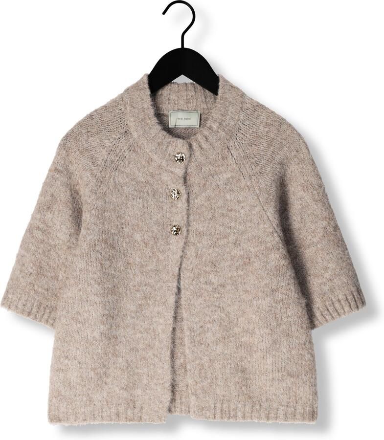 NEO NOIR Dames Truien & Vesten Benuta Fluffy Knit Cardigan Beige - Foto 2