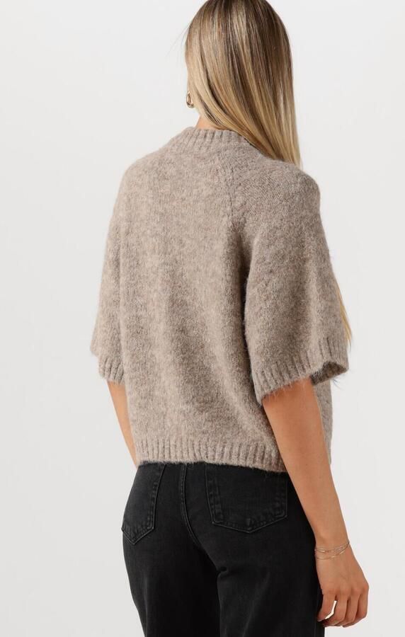 NEO NOIR Dames Truien & Vesten Benuta Fluffy Knit Cardigan Beige - Foto 4