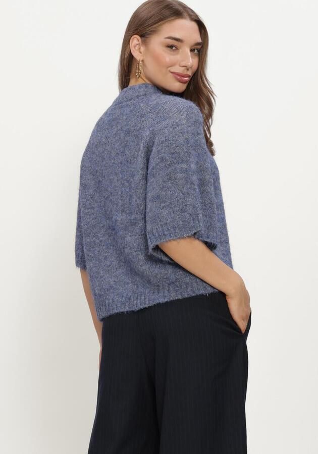 NEO NOIR Dames Truien & Vesten Benuta Fluffy Knit Cardigan Blauw - Foto 3