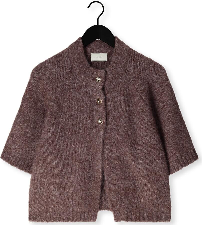 NEO NOIR Dames Truien & Vesten Benuta Fluffy Knit Cardigan Bruin - Foto 2