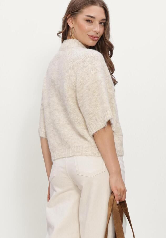 NEO NOIR Dames Truien & Vesten Benuta Fluffy Knit Cardigan Ecru - Foto 3