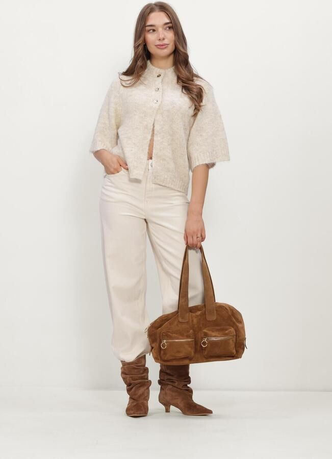 NEO NOIR Dames Truien & Vesten Benuta Fluffy Knit Cardigan Ecru - Foto 2
