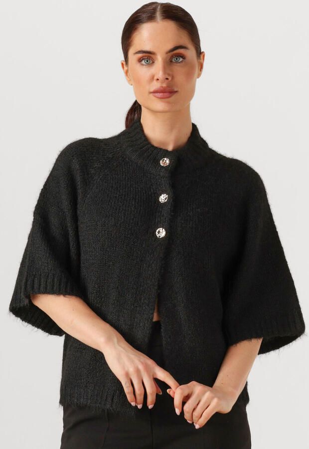 NEO NOIR Dames Truien & Vesten Benuta Fluffy Knit Cardigan Zwart - Foto 4