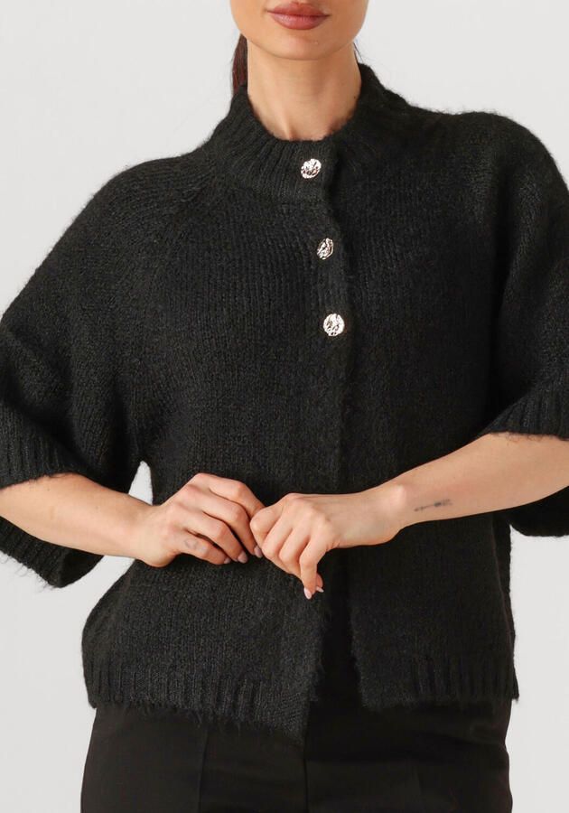 NEO NOIR Dames Truien & Vesten Benuta Fluffy Knit Cardigan Zwart - Foto 2