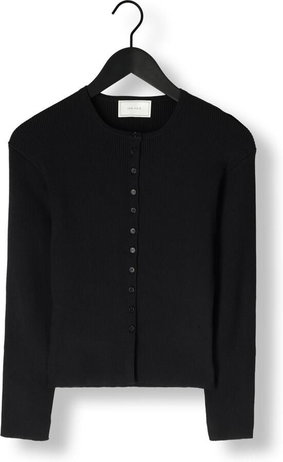 NEO NOIR Dames Truien & Vesten Briano Stitch Knit Cardigan Zwart - Foto 2